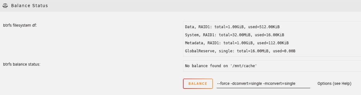 Conversión de RAID 1 a perfil único